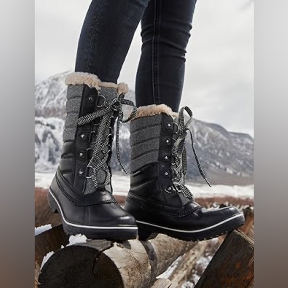 JBU Women's Siberia Waterproof Lace-Up Quilted Cold-Weather Boots Size 8M - Picture 2 of 16